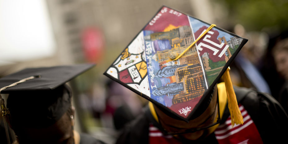 decorated grad cap