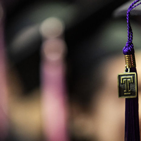 Tassel from Commencement pictured.