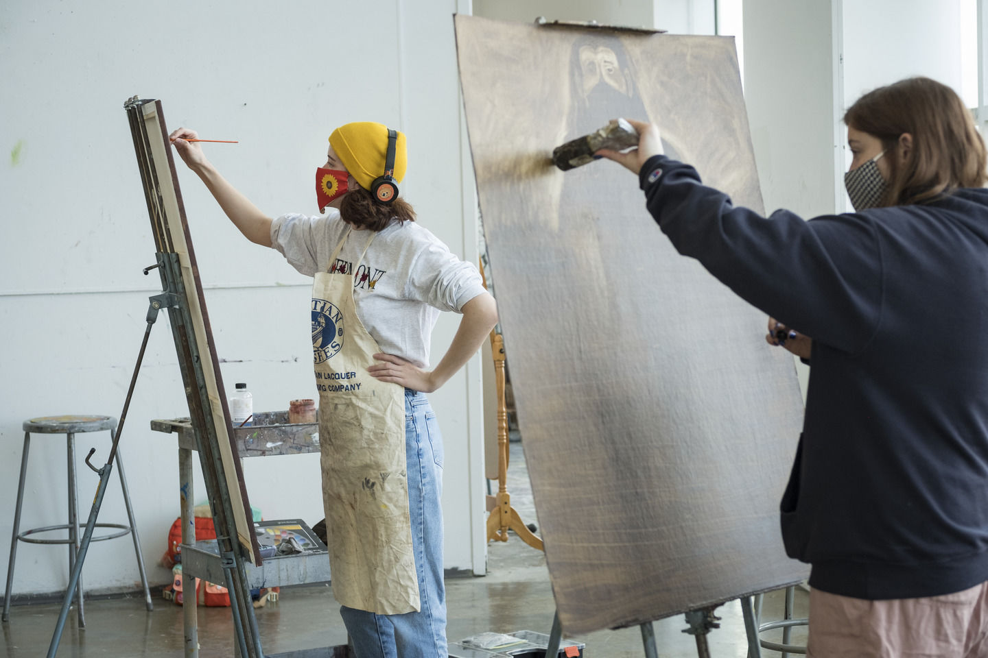 Tyler School of Art and Architecture students in Painting Studio