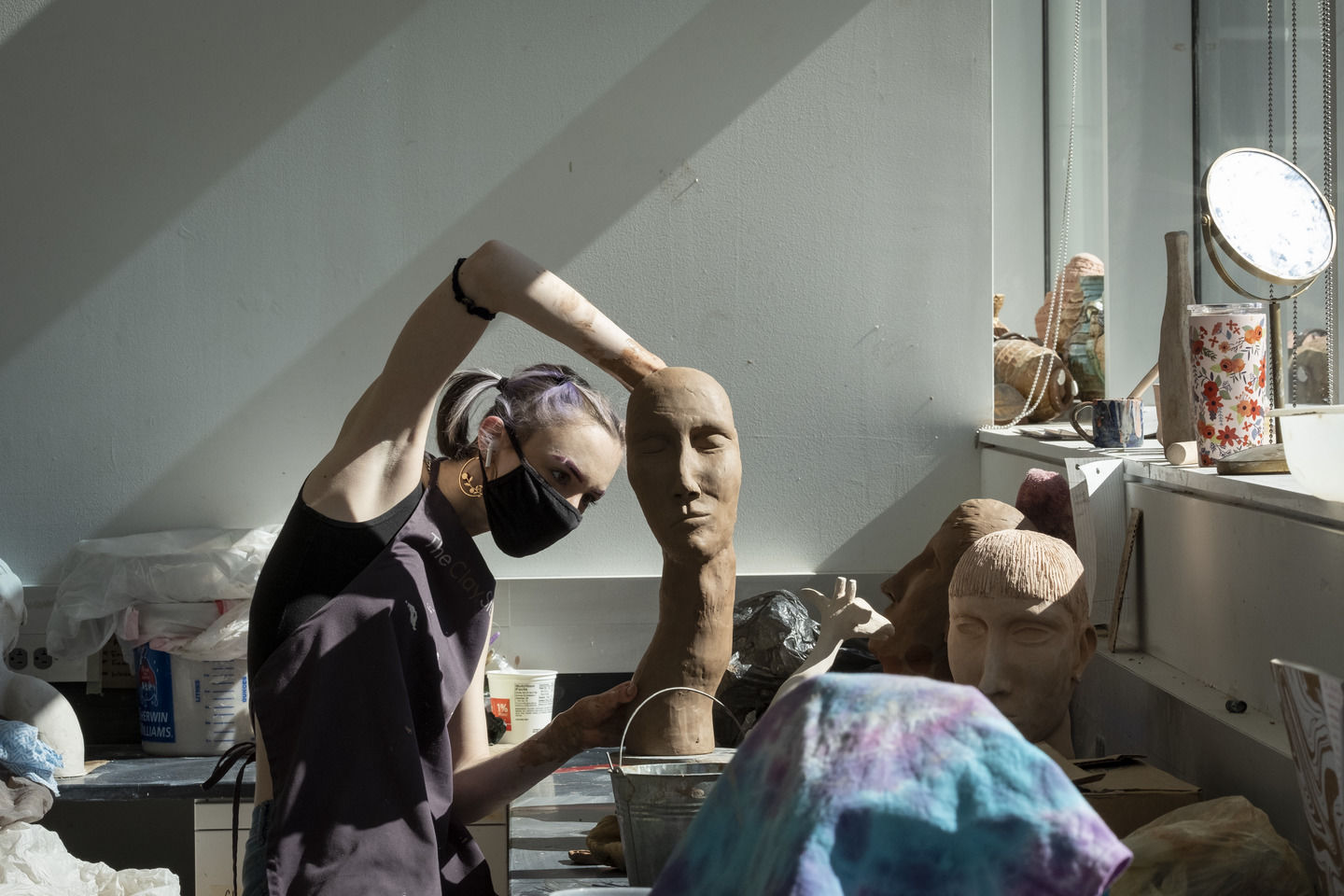 Tyler School of Art and Architecture student in Ceramics Studio