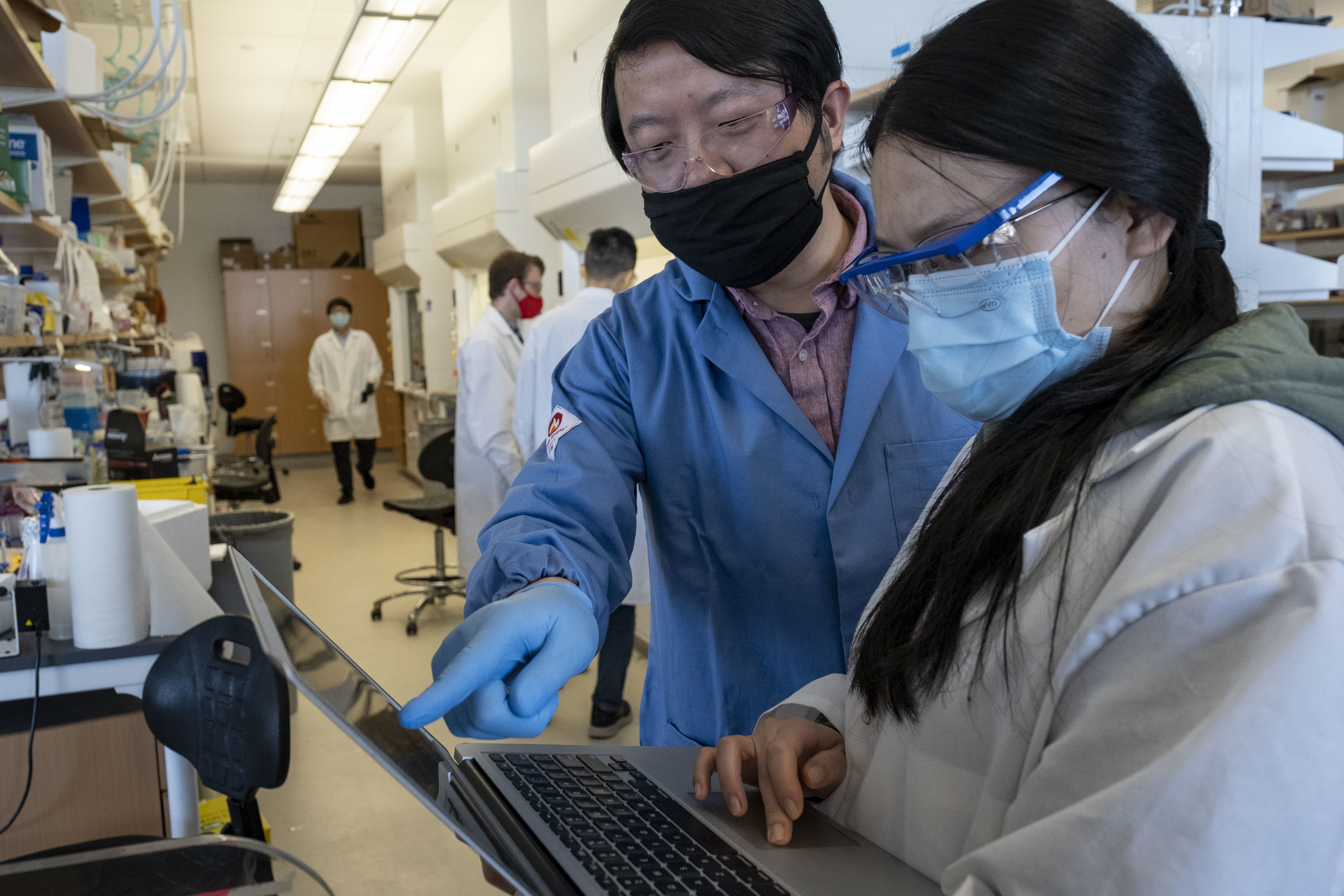 College of Science and Technology student in lab