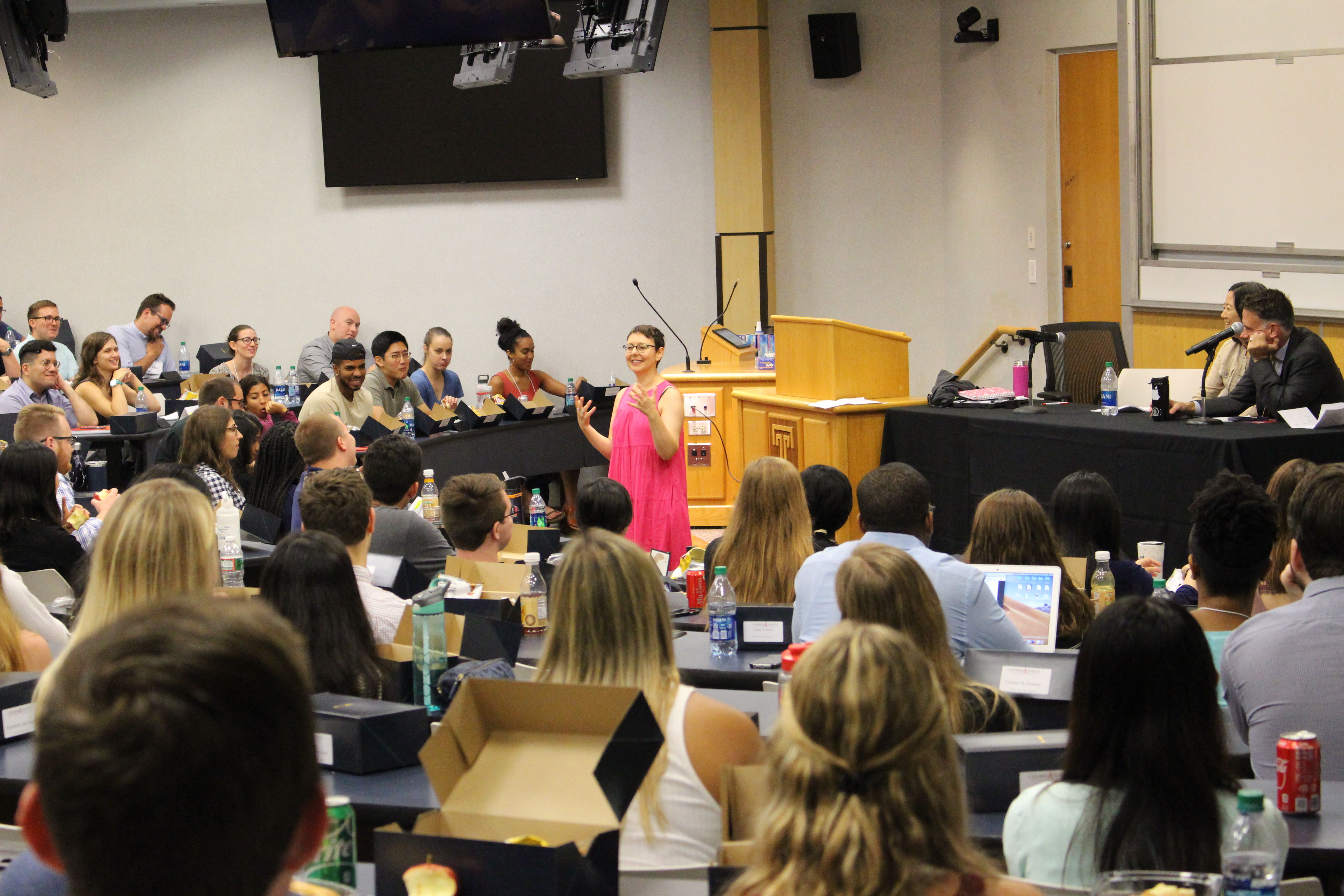 Temple Law welcomed the entering class of 2019 for Orientation events in Klein Hall.