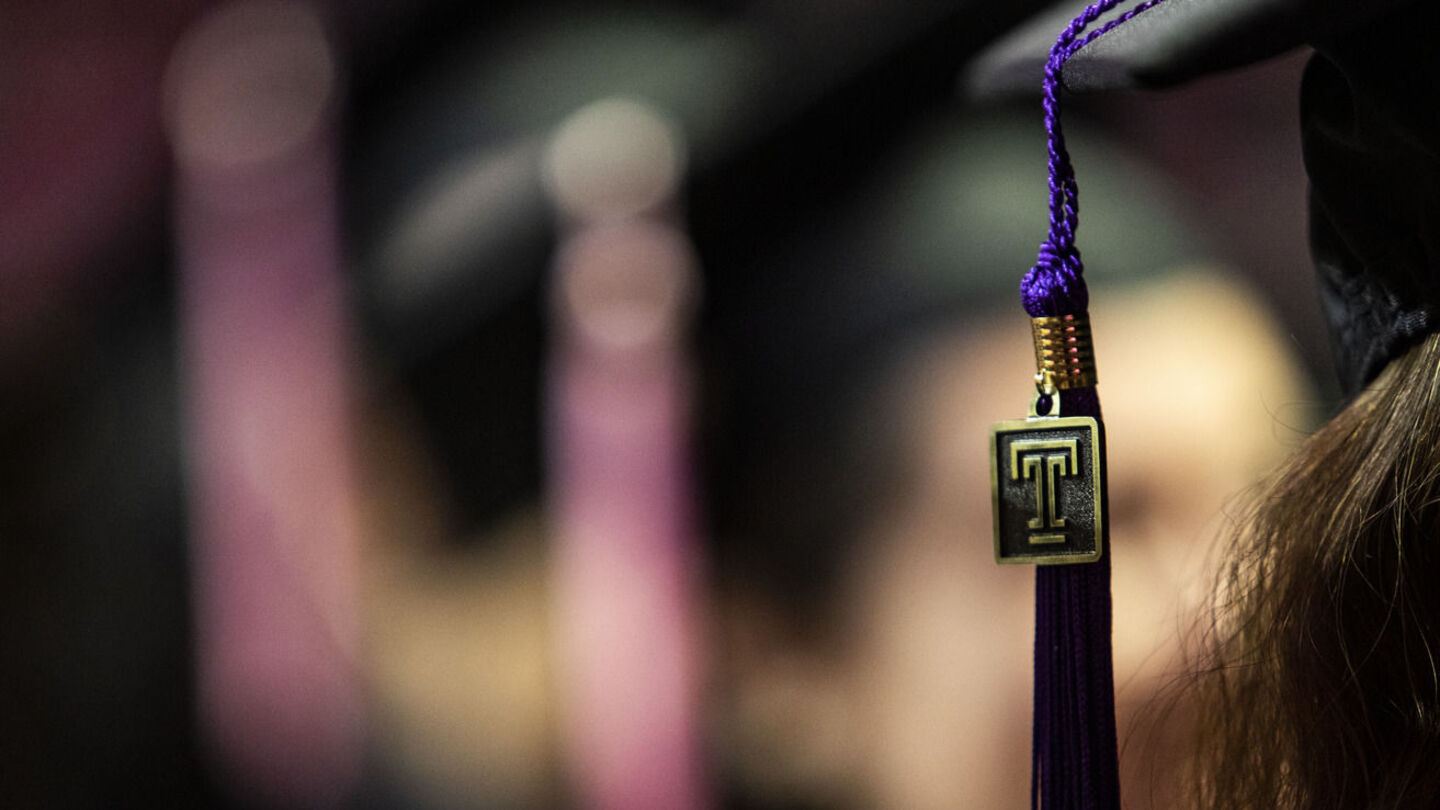 Tassel from Commencement pictured.