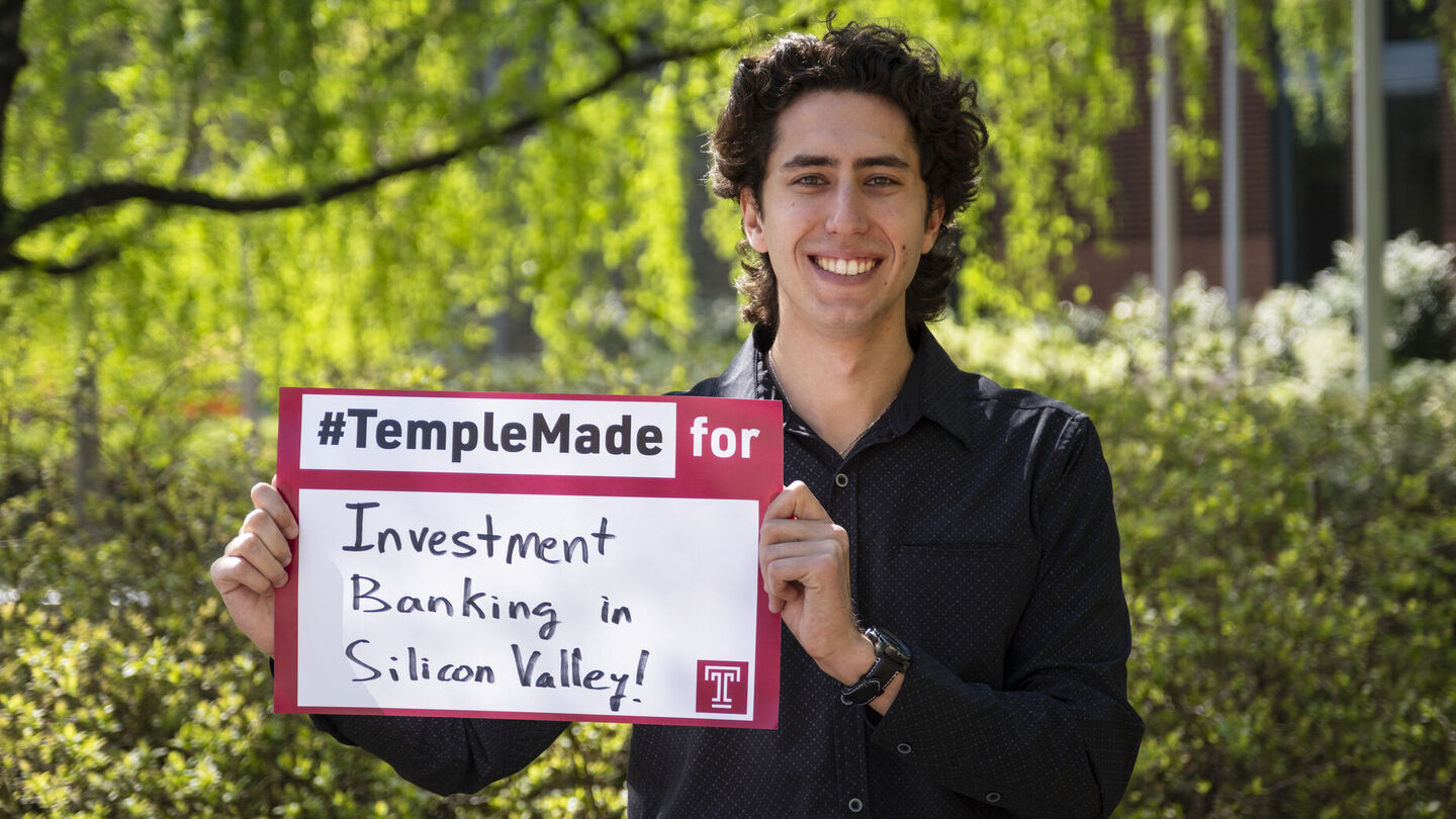After graduation, Andrew Belder will start his career as an investment banking analyst in the technology, media and telecommunications group at Guggenheim Securities. Andrew Belder pictured.