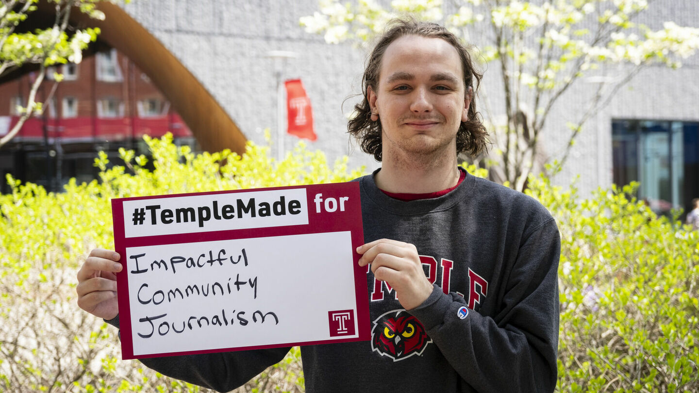 After graduation, Samuel O'Neal will begin an internship with News Corp Australia. Samuel O'Neal pictured.